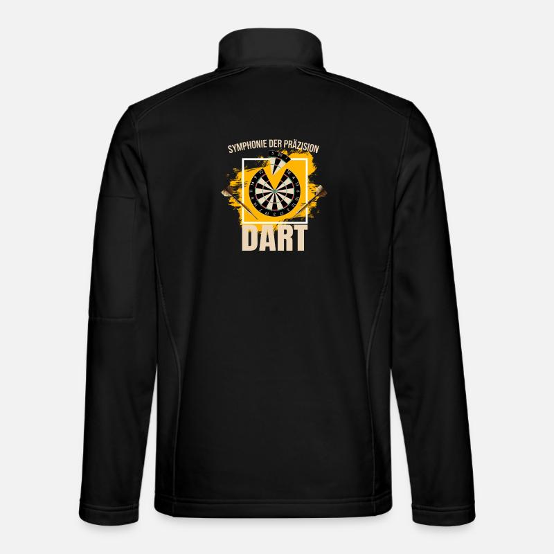 Symphonie der Präzision - Dart - Unisex Softshelljacke - Schwarz