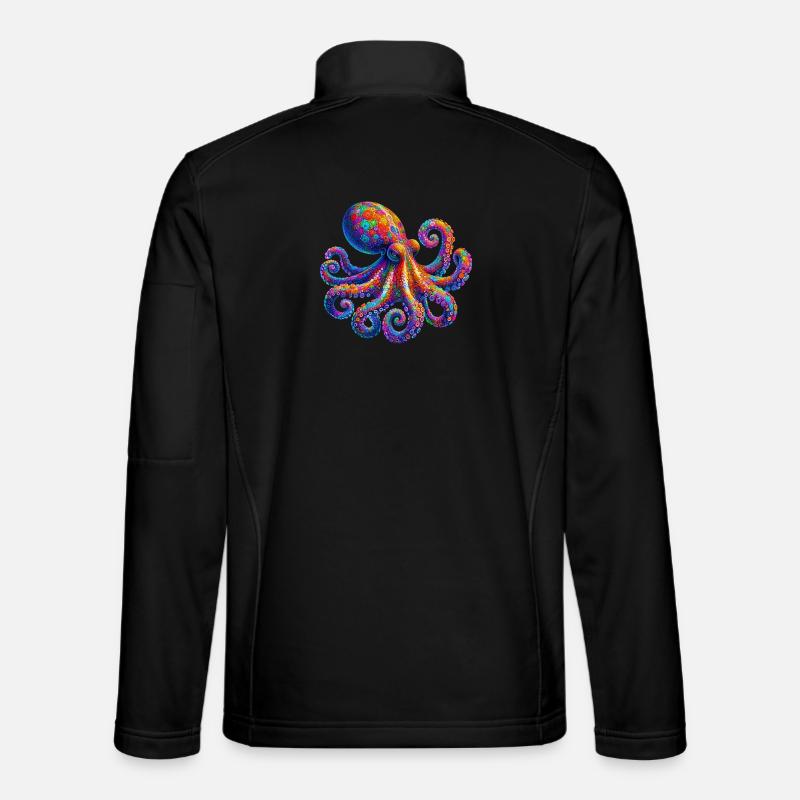 Krake - Unisex Softshelljacke - Schwarz
