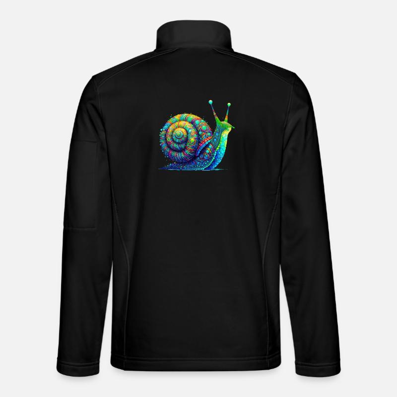 Schnecke - Unisex Softshelljacke - Schwarz