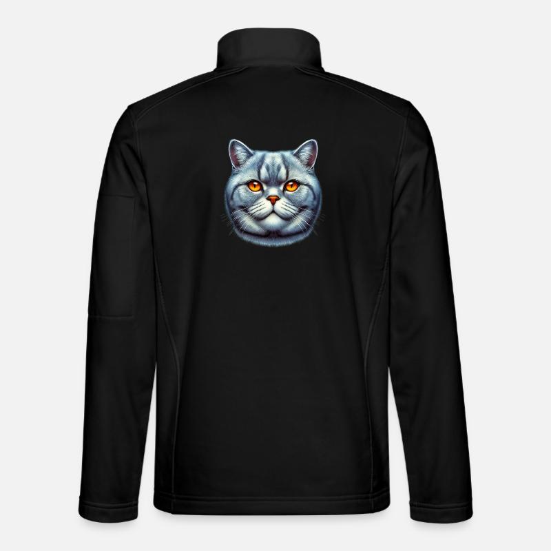 Britisch Kurzhaar Katze - Unisex Softshelljacke - Schwarz