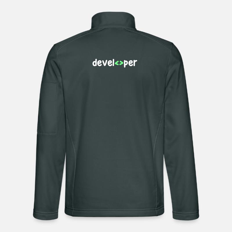 Développeur Code Scripting Debug Informatik Geek Veste en tissu softshell Unisexe