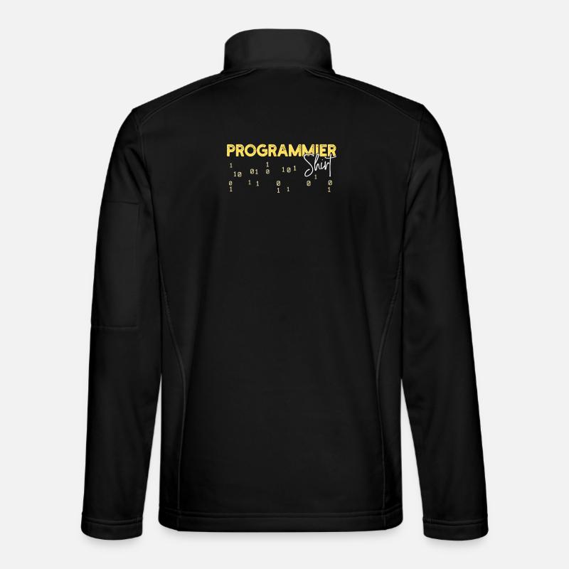 Déclaration du développeur Coden Scripting Développeur Web - Veste en tissu softshell Unisexe - noir