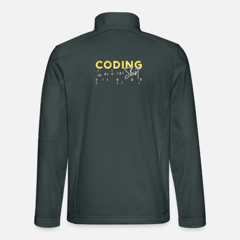 Coden Statement Développeur Programmeur Scripting Veste en tissu softshell Unisexe