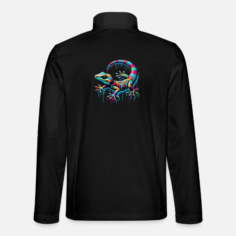 Gecko - Veste en tissu softshell Unisexe - noir