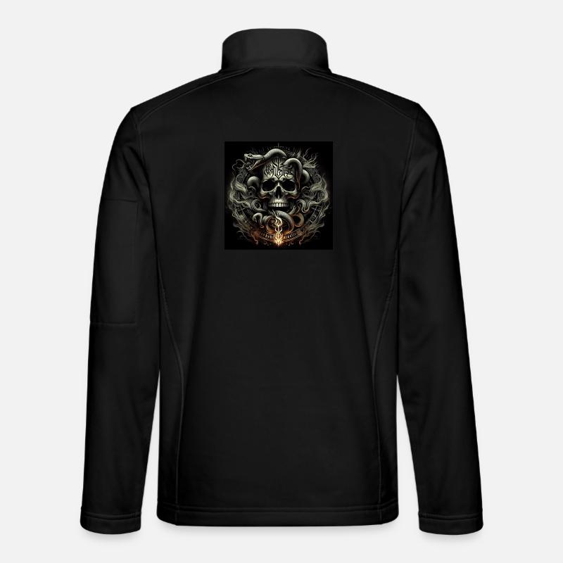 Skull and snakes - Unisex Softshell Jacket - black