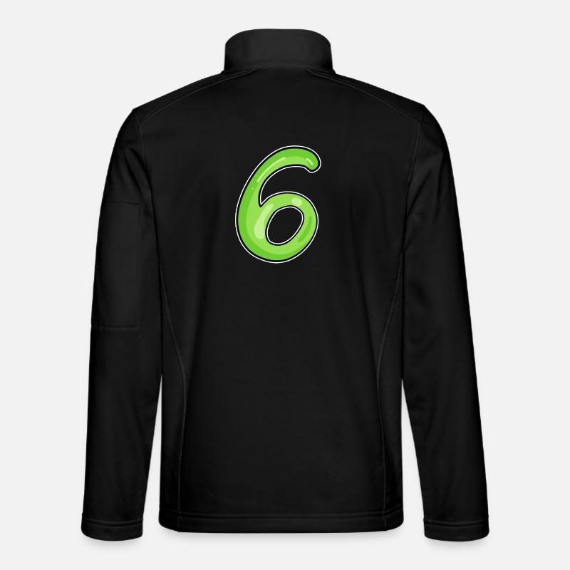 6 vert - Veste en tissu softshell Unisexe - noir
