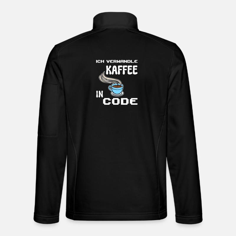 Developer Computerfreak Statement Coden Skripting - Unisex Softshelljacke - Schwarz