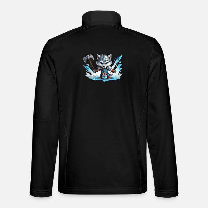 Viking Wolf Warrior - Unisex Softshelljacke - Schwarz