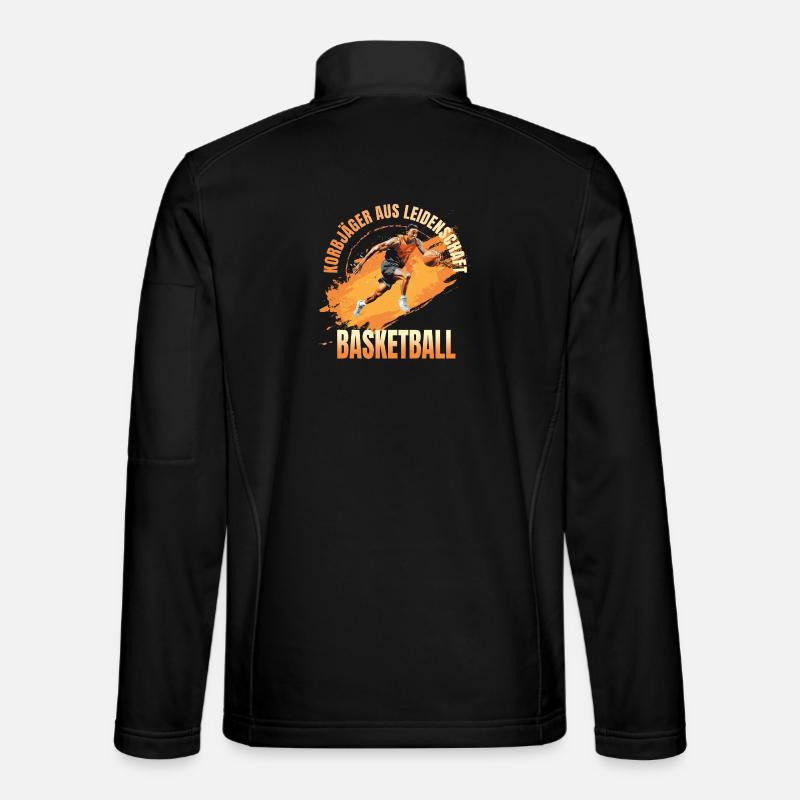 Basketball: Korbjäger aus Leidenschaft - Unisex Softshelljacke - Schwarz
