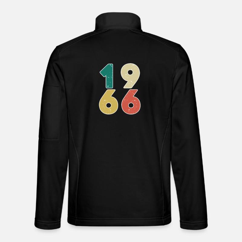 1966 - Né en 1966 - Construit en 1966 Veste en tissu softshell Unisexe