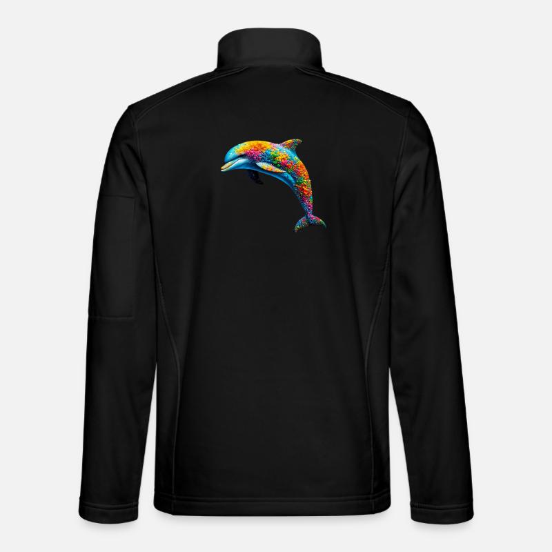 Delfin - Unisex Softshelljacke - Schwarz