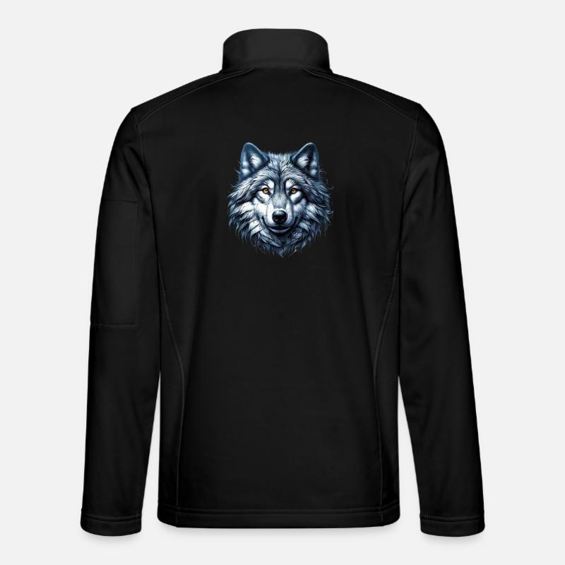Wolf - Unisex Softshell Jacket - black