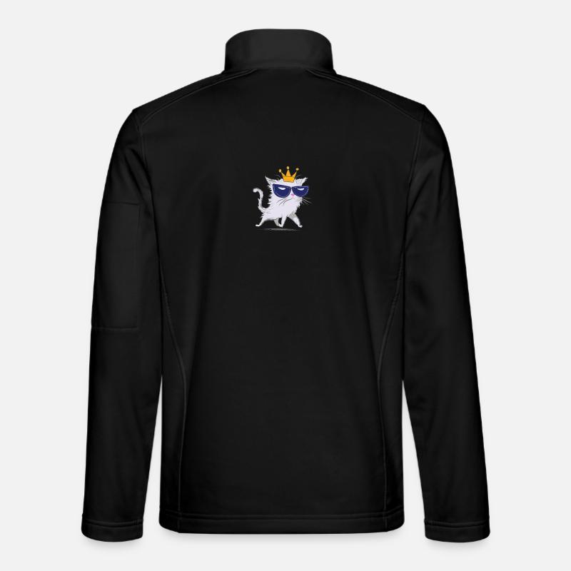 Wolfsmilch-Katze - Unisex Softshelljacke - Schwarz