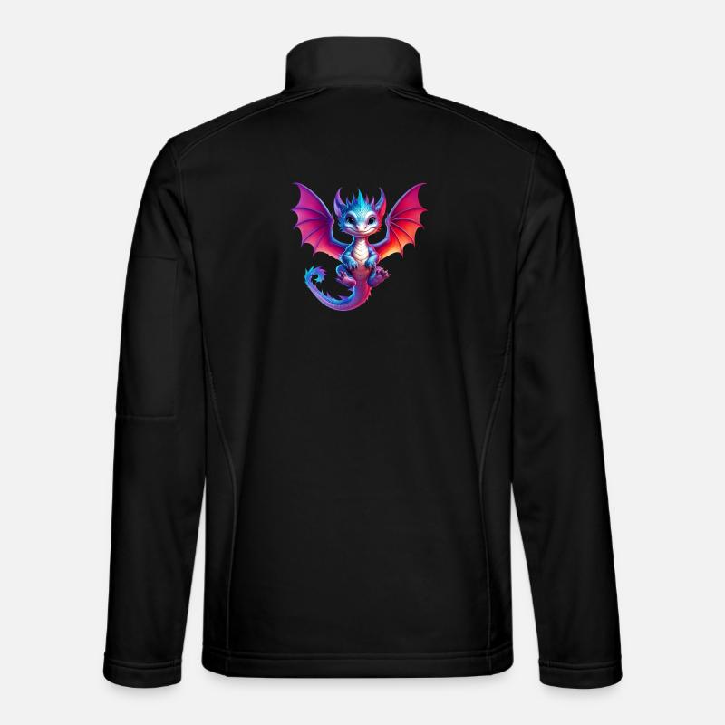 Drache - Unisex Softshelljacke - Schwarz