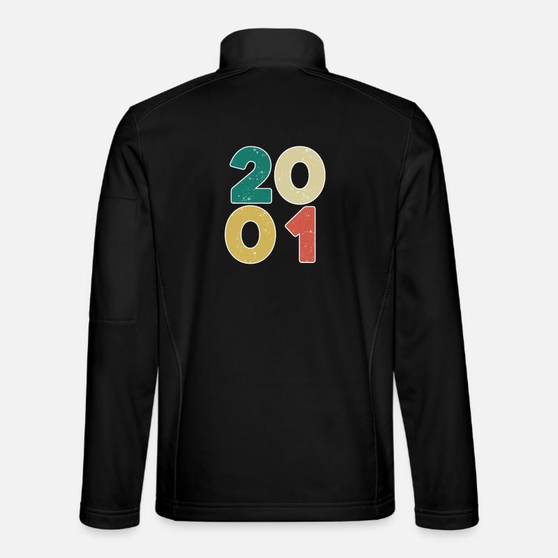 2001 - Année 2001 - Année 2001 - Veste en tissu softshell Unisexe - noir