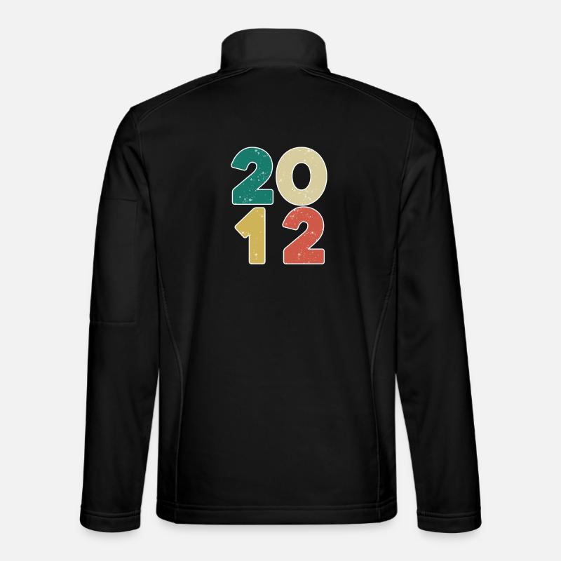 2012 - Année 2012 - Année 2012 - Veste en tissu softshell Unisexe - noir