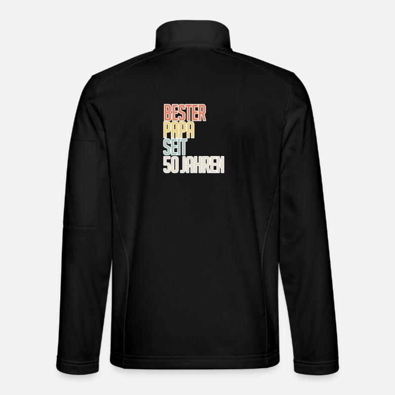 Bester Papa seit 50 Jahren - Unisex Softshelljacke - Schwarz