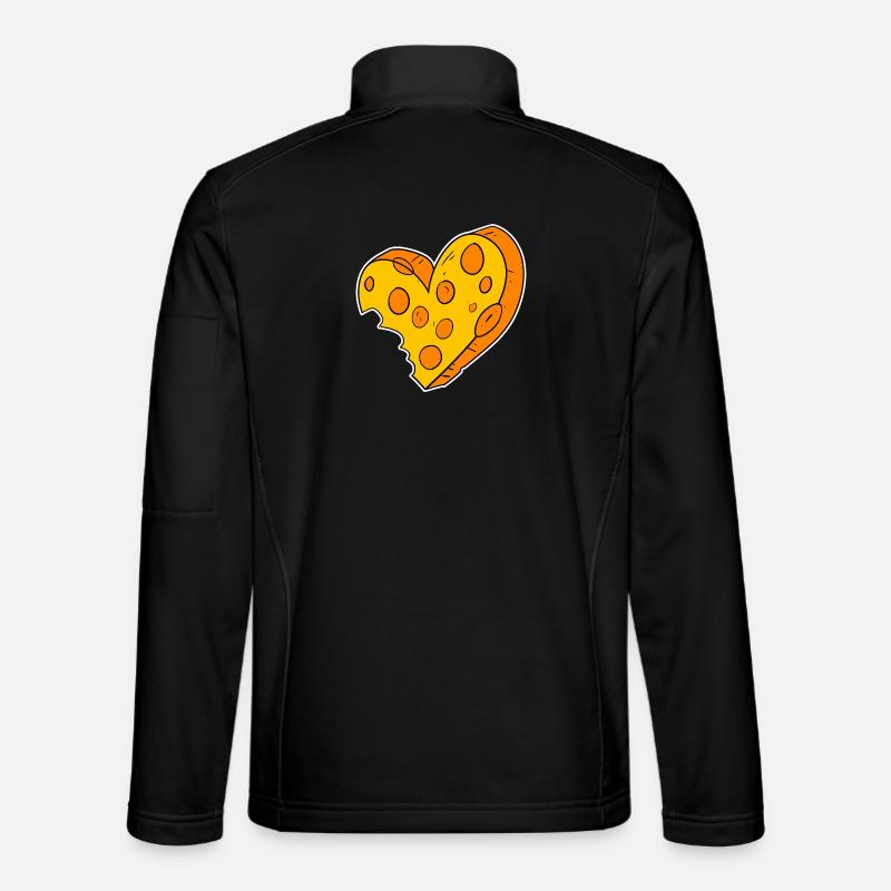 Heart of cheese - Unisex Softshell Jacket - black