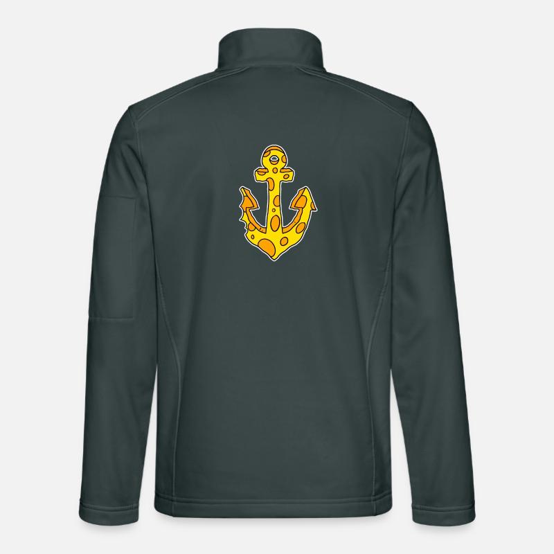 Cheese Anchor Captain Symbol Unisex Softshell Jacket