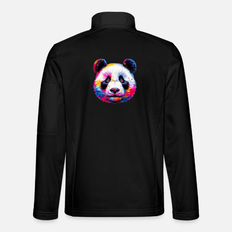 Panda - Unisex Softshell Jacket - black