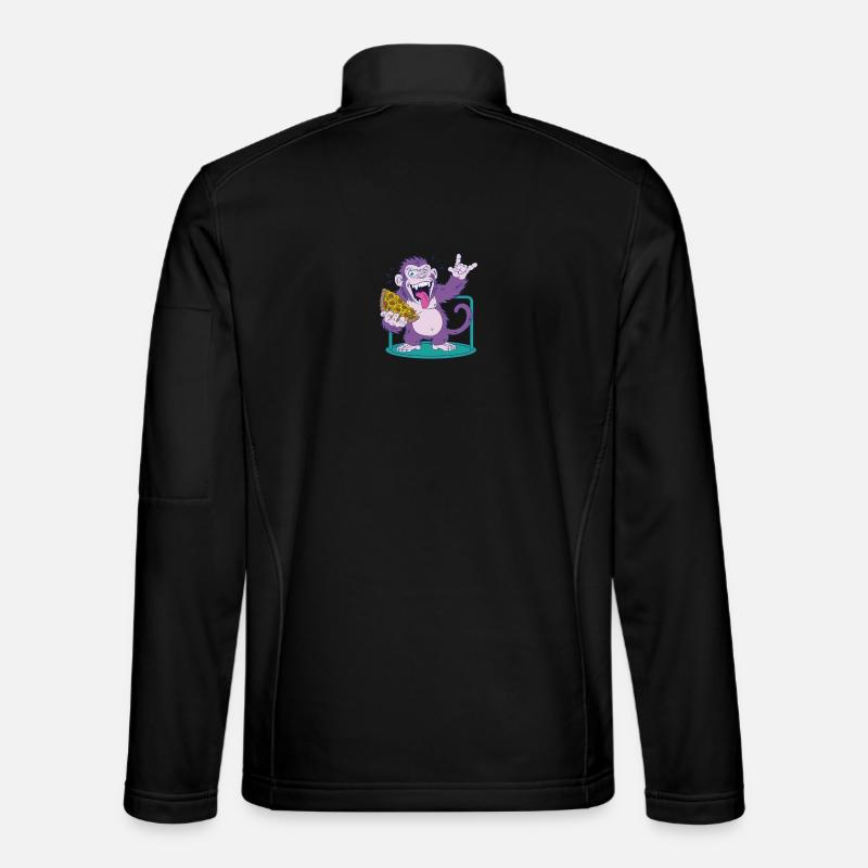 Pizza: Affe macht es besser! Unisex Softshelljacke