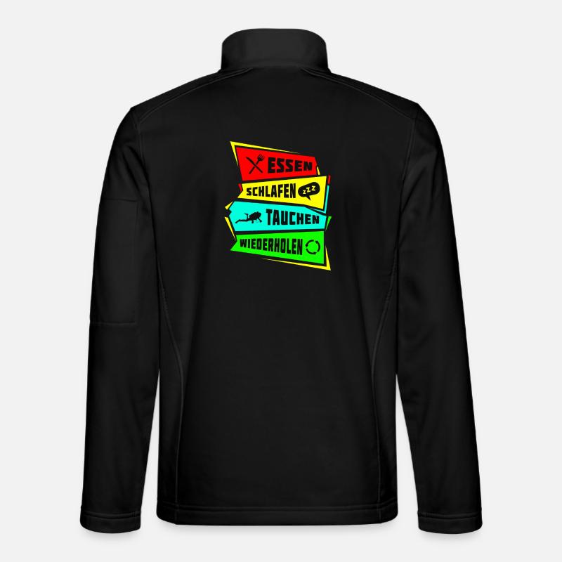 Eat Sleep Dive Repeat Unisex Softshell Jacket