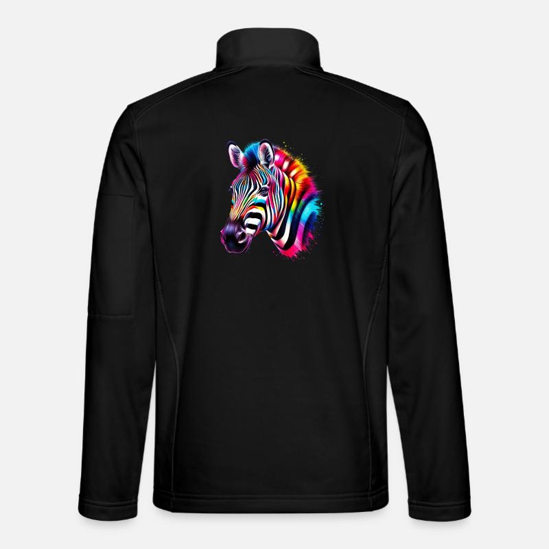 Zebra - Unisex Softshelljacke - Schwarz