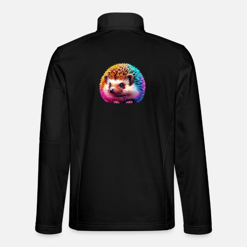 Hedgehog - Unisex Softshell Jacket - black