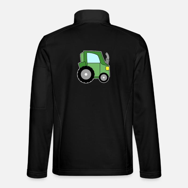 Tractor green - Unisex Softshell Jacket - black