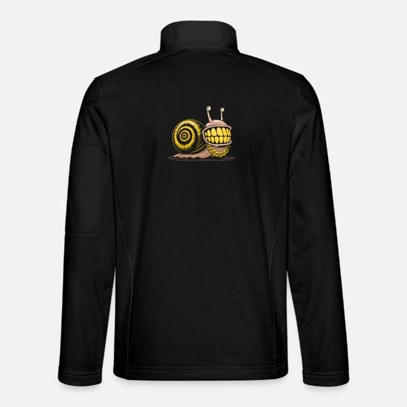 Schnecken-Bling-Bling-HipHop - Unisex Softshelljacke - Schwarz