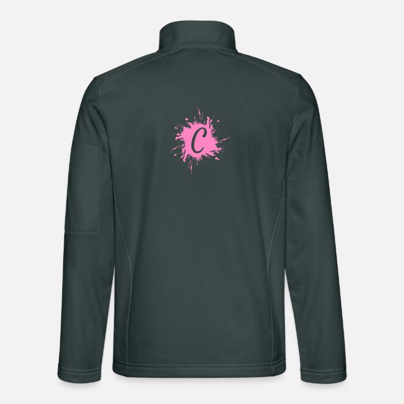 Lettre C - initiale lettre C Veste en tissu softshell Unisexe