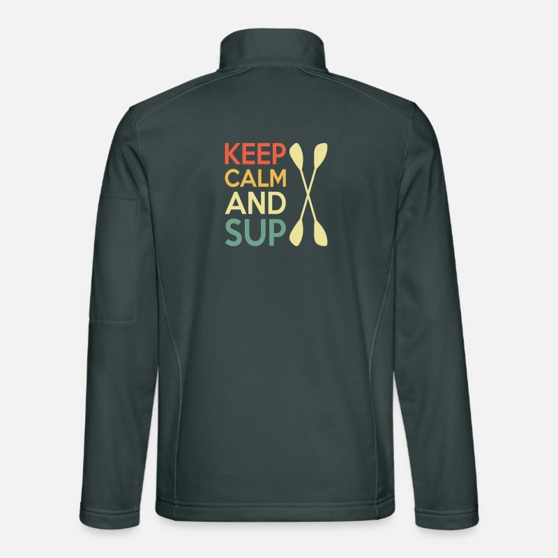 Casual Paddleboard Quote Design Unisex Softshell Jacket