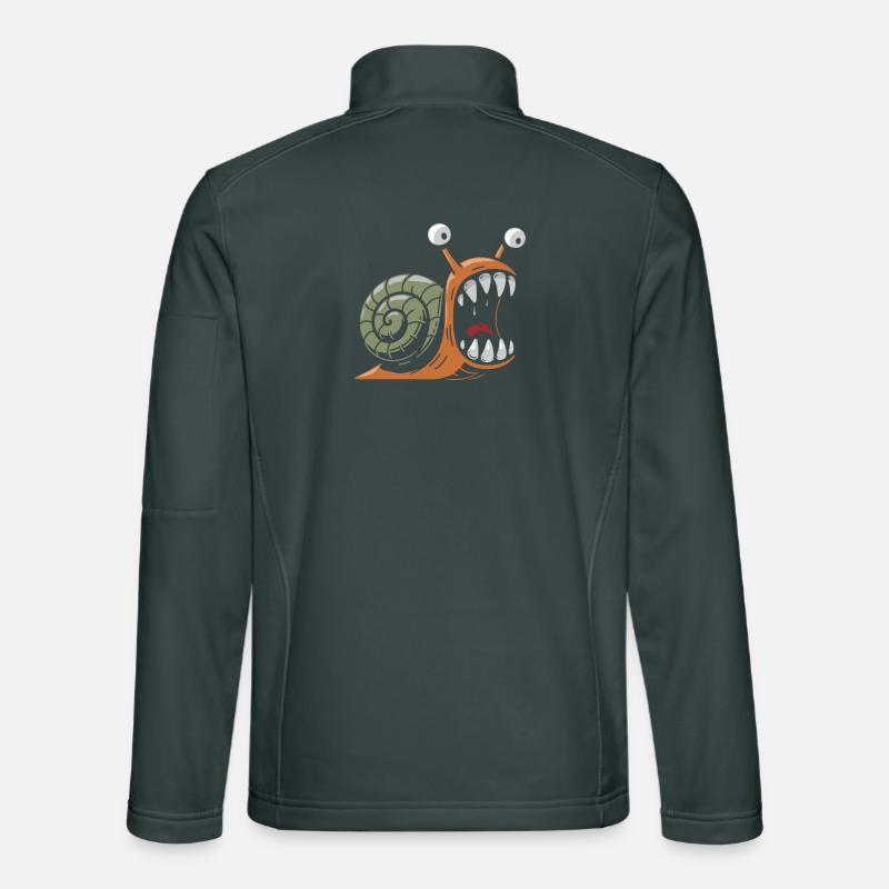 Snail with large teeth Unisex Softshell Jacket