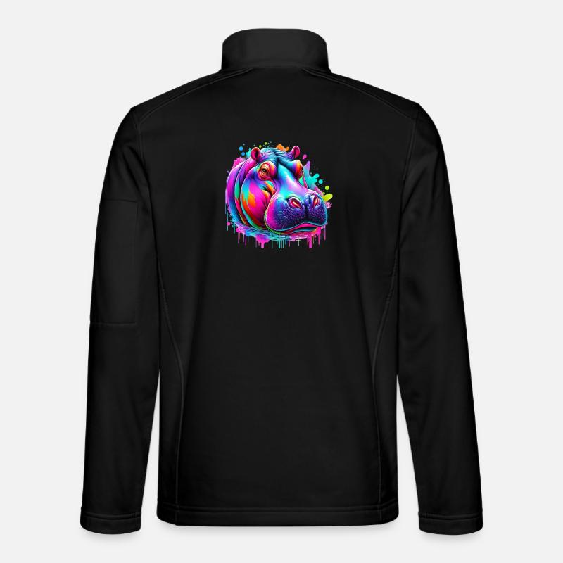 Hippopotame Veste en tissu softshell Unisexe