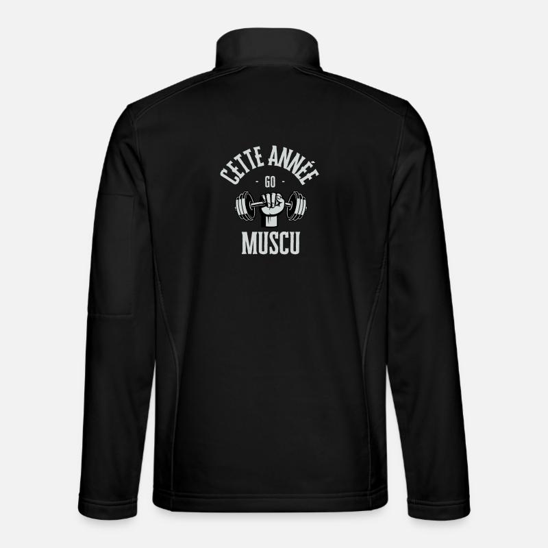 This year go muscu - Unisex Softshell Jacket - black