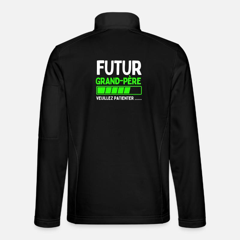 Zukünftiger Großvater - Unisex Softshelljacke - Schwarz
