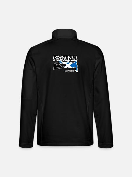 La fièvre du football en Écosse - Veste en tissu softshell Unisexe - noir - Dos