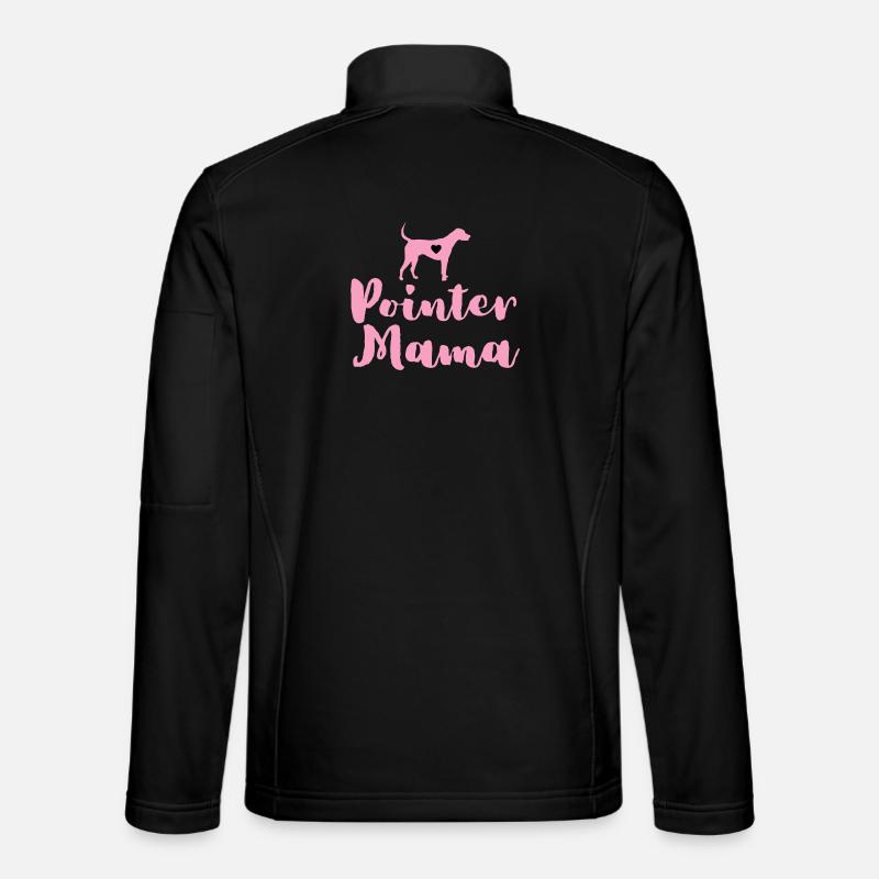 German Pointer Mom Pointer Mama - Unisex Softshell Jacket - black