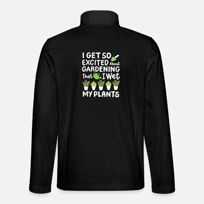 Garten Gartenarbeit Gießkanne - Unisex Softshelljacke - Schwarz