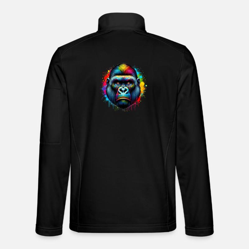 Gorilla - Unisex Softshelljacke - Schwarz