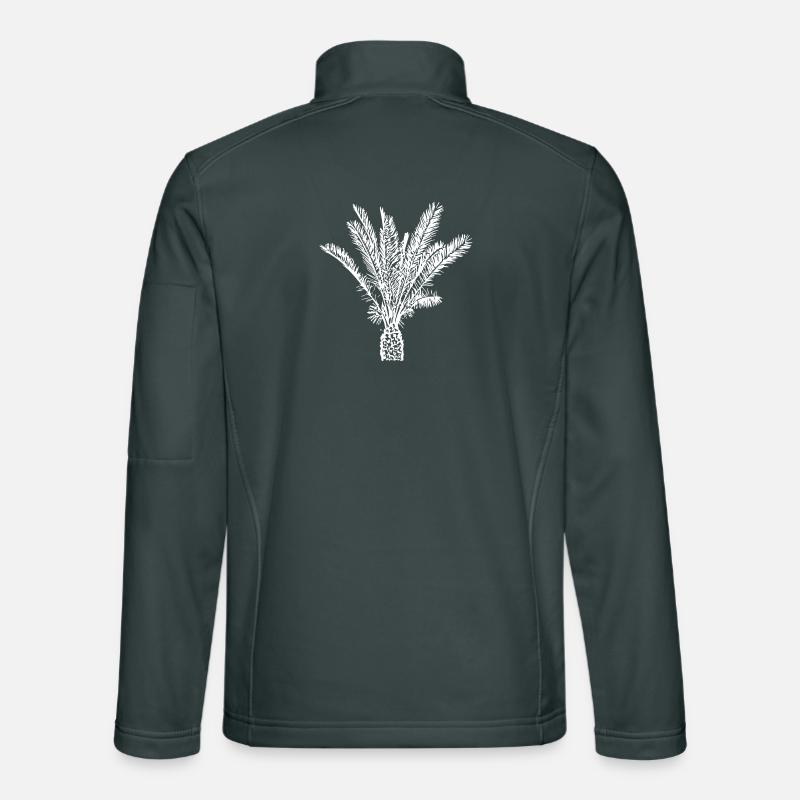 Palm Tree White Unisex Softshell Jacket
