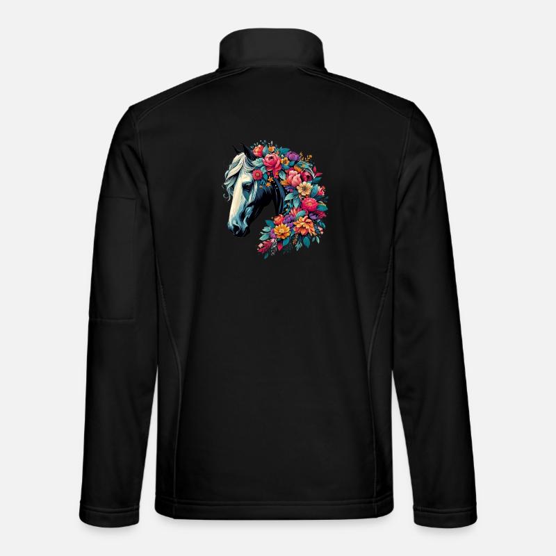 Horse - Unisex Softshell Jacket - black