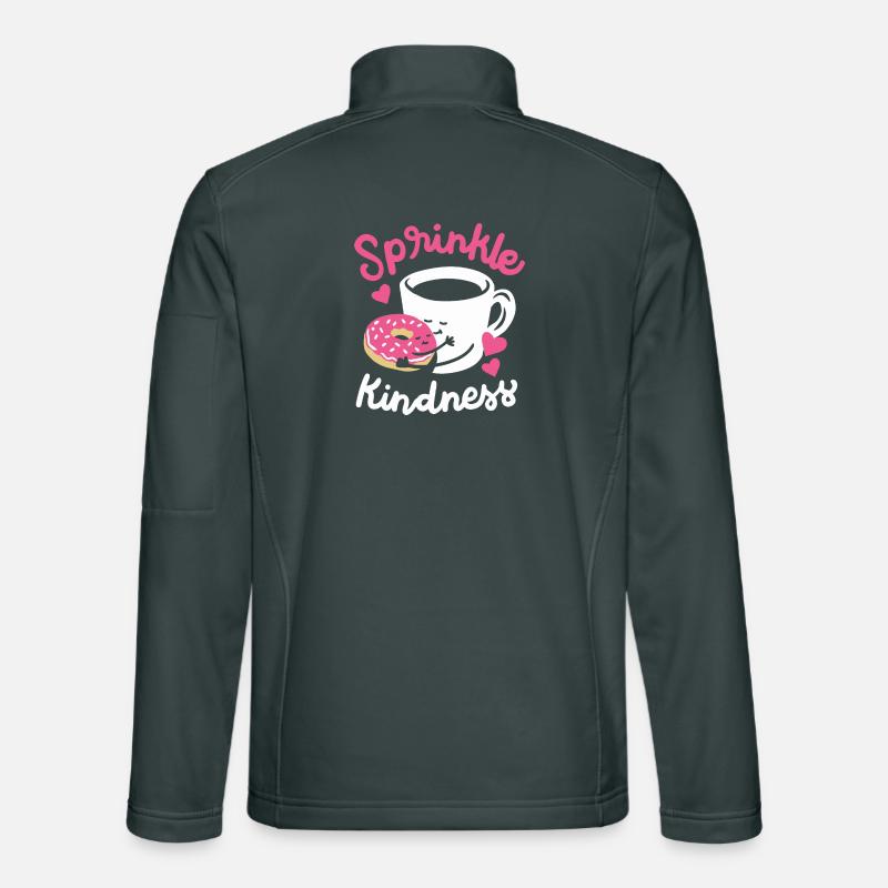 Donut und Kaffee Unisex Softshelljacke