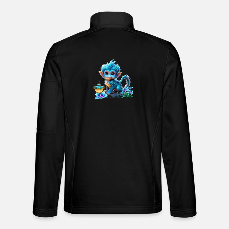 The cute fantasy jumpsuit - Unisex Softshell Jacket - black