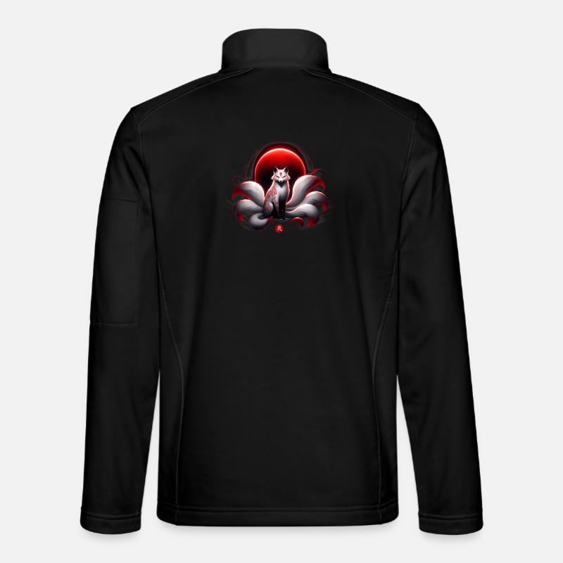 Lune Kitsune pourpre Veste en tissu softshell Unisexe