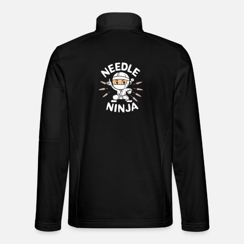 Akkupunktur - Unisex Softshelljacke - Schwarz