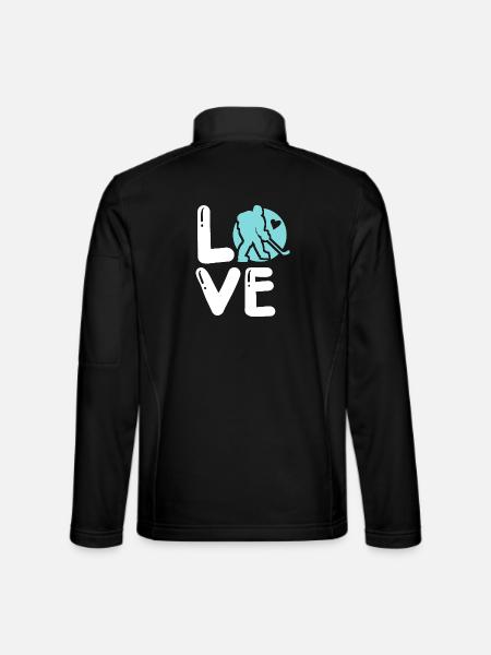 Eishockey - Unisex Softshelljacke - Schwarz
