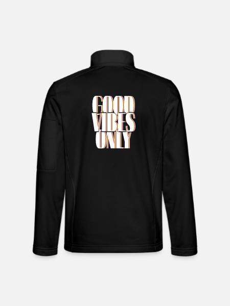 Positive Vibes nur in den 80ern - Unisex Softshelljacke - Schwarz
