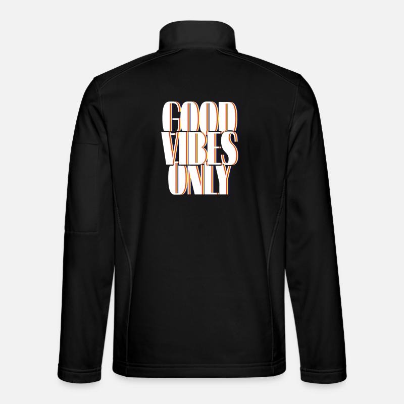 Ondes positives seulement année 80 - Veste en tissu softshell Unisexe - noir