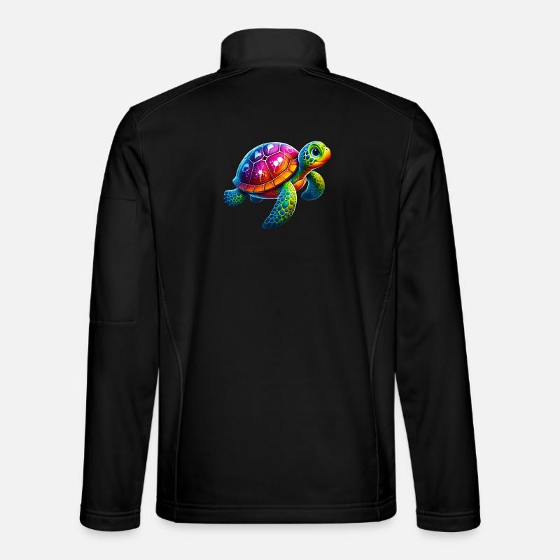 Schildkröte - Unisex Softshelljacke - Schwarz